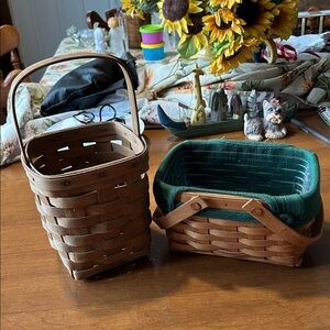 Two Longaberger Baskets